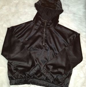 Forever 21 black silk jacket